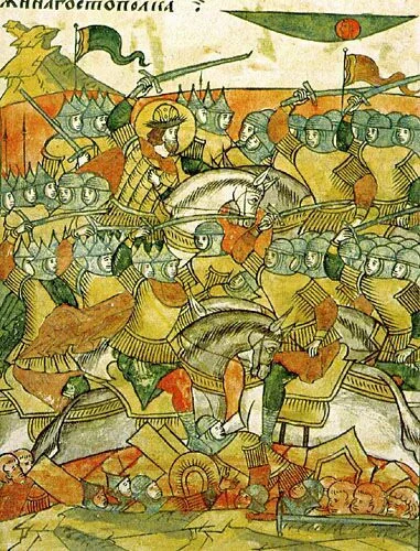 Savieckija historyki apisvali bitvu pa minijatury XVI st.