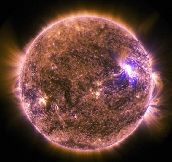 Сонца падчас успышкі 25 чэрвеня. Фота: NASA/SDO