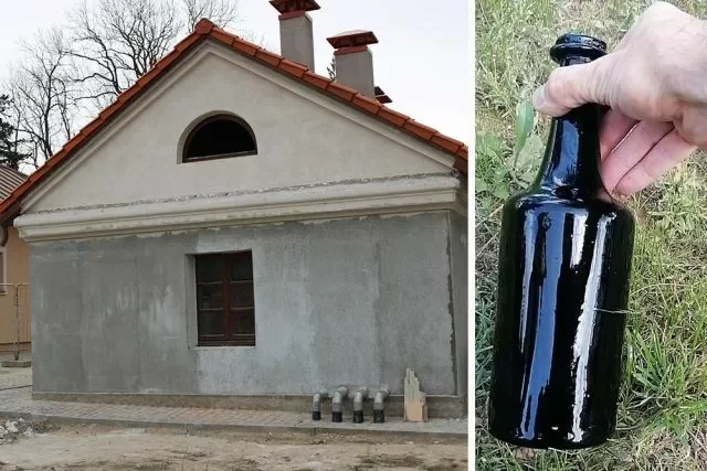В небольшом обособленном здании винодельни строители случайно наткнулись на зарытые в землю 15 закупоренных старинных бутылок. Все фото: Владимир Сиверин / АиФ