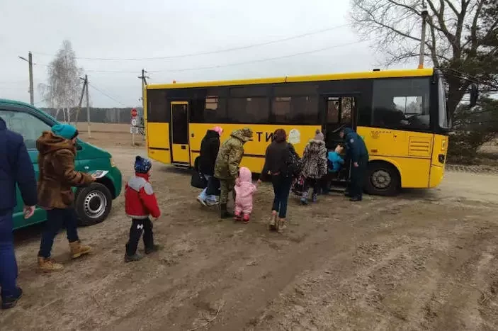 Беженцы из Украины. Фото: Гомельский облисполком
