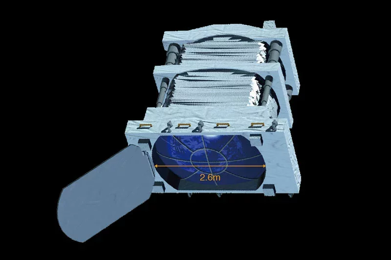 Тэлескоп, што дапаможа знайсці небяспечнае для станцыі смецце. Фота: RIKEN