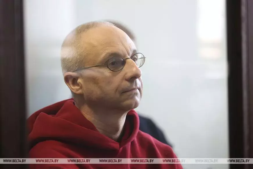 Дмитрий Новожилов в суде. Фото: БелТА