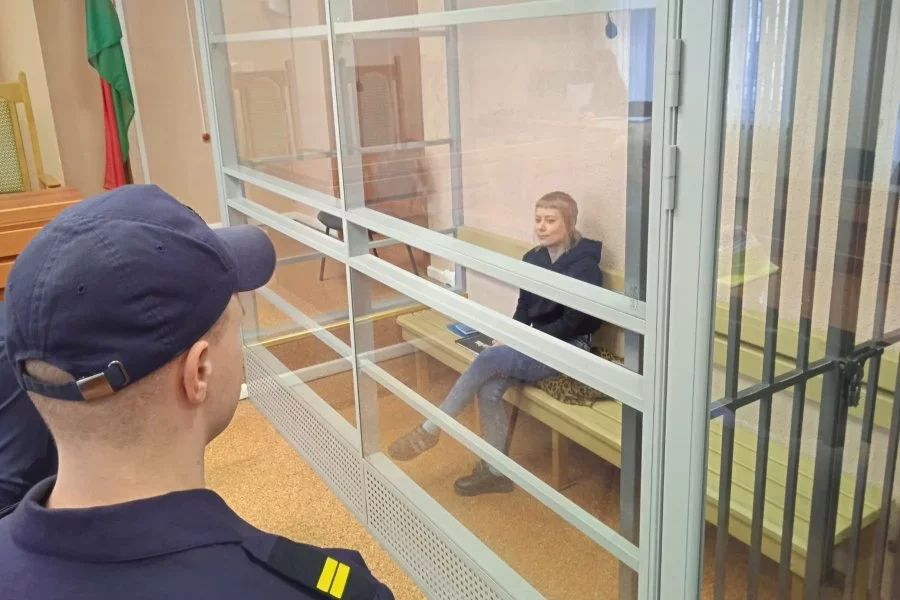 Один из последних «политических» приговоров в Гомельском областном суде — Кристине Черенковой. Фото: «Народная воля»