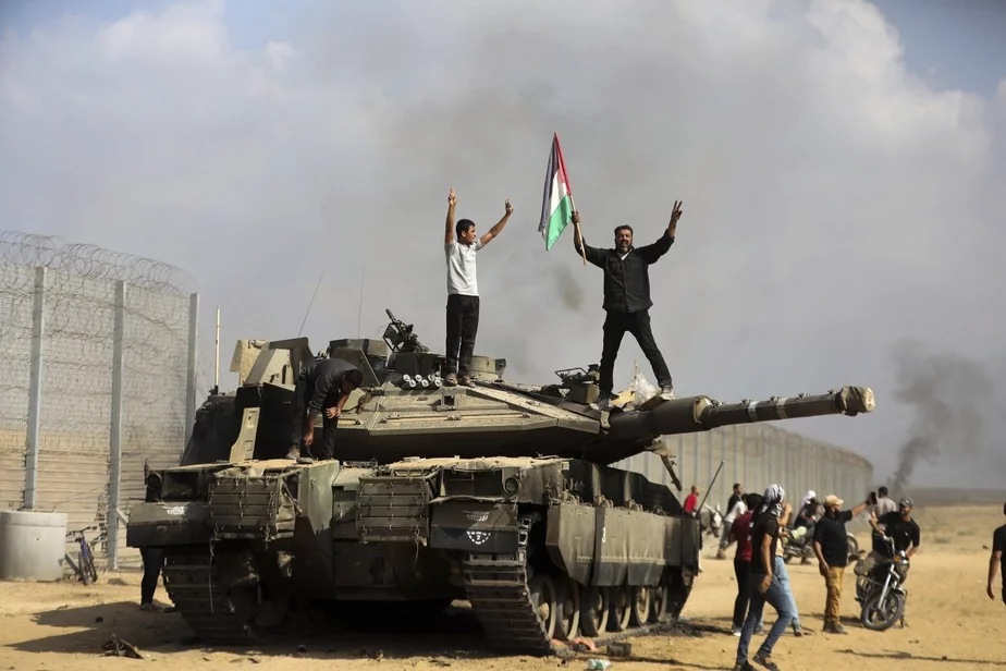 Першыя дні нападу баевікоў ХАМАС на Ізраіль у кастрычніку мінулага года. Фота: Yousef Masoud / AP
