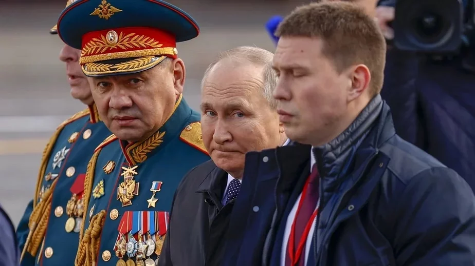 Владимир Путин 9 мая 2022 года. Скриншот видео
