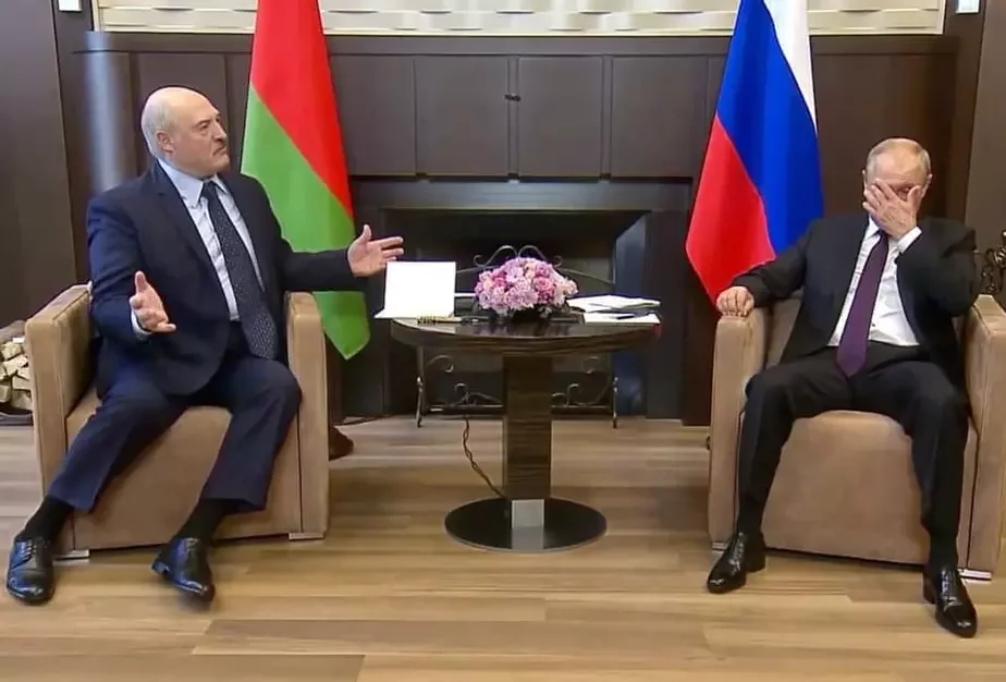 Аляксандр Лукашэнка і Уладзімір Пуцін падчас адной з сустрэч