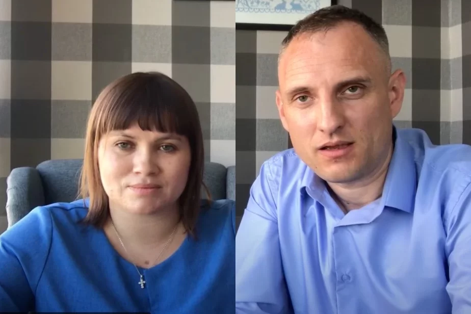 Екатерина Воробьева и Алексей Голиков. Коллаж из видео-интервью
