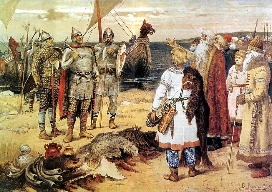 Призвание варягов. Картина Виктора Васнецова. 1909 год