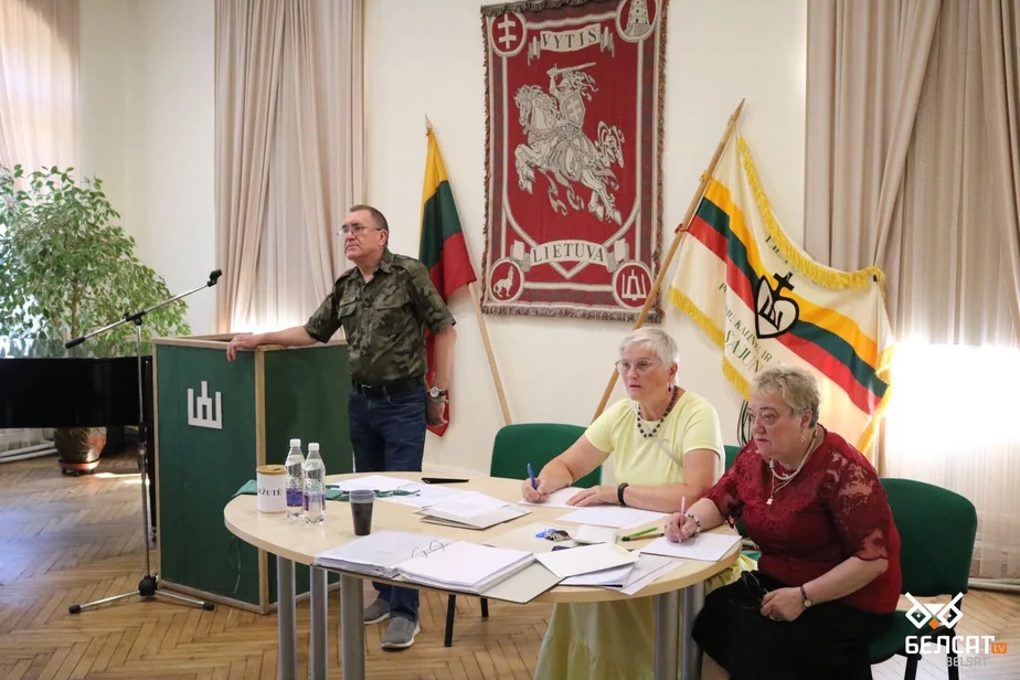 Заседание Союза стрелков Литвы.