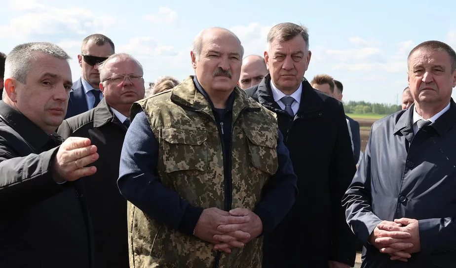 Лукашенко в украинском «пикселе». Фото: president.gov.by